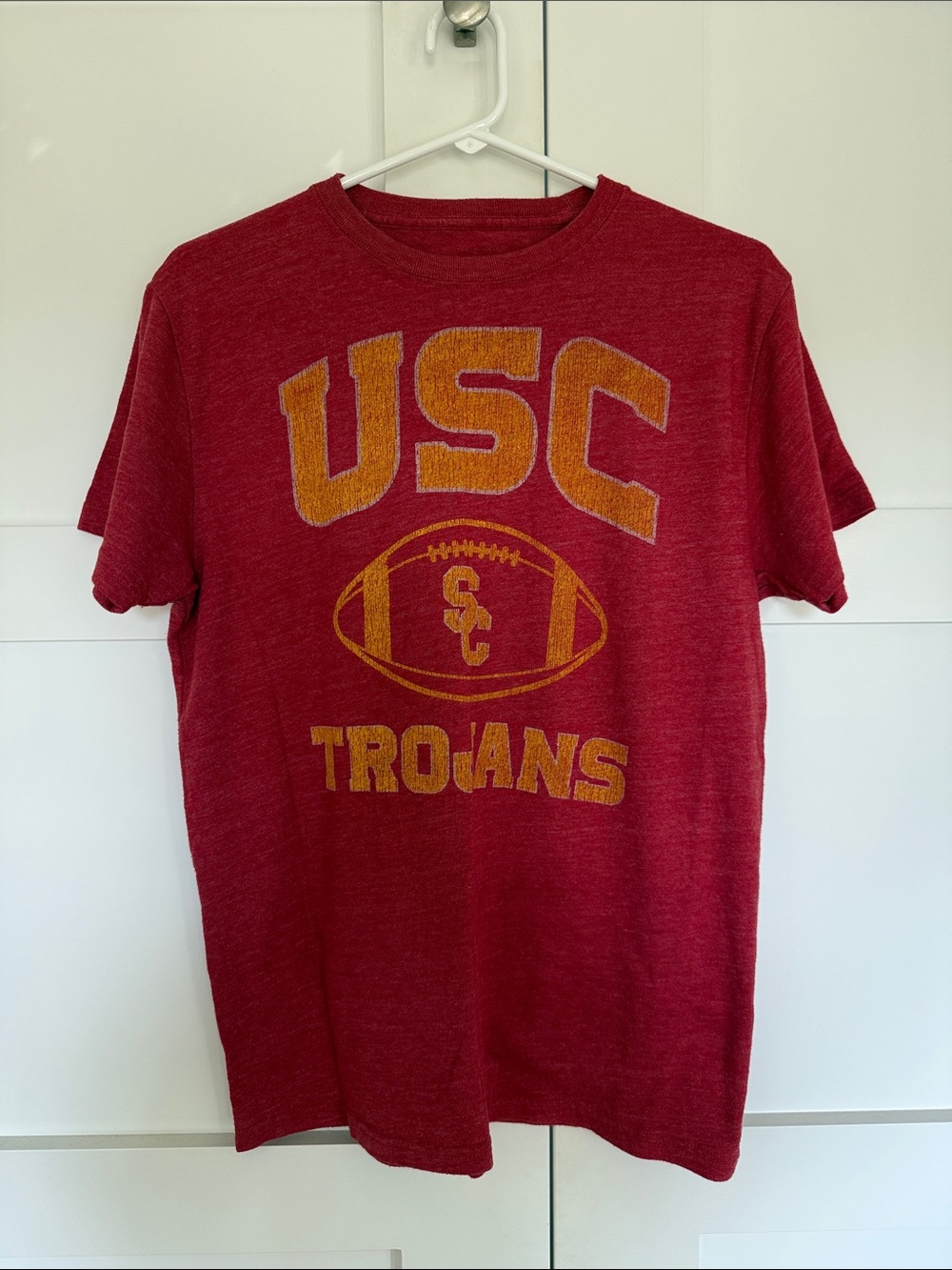 USC Trojans Red Short Sleeve Crewneck Tee